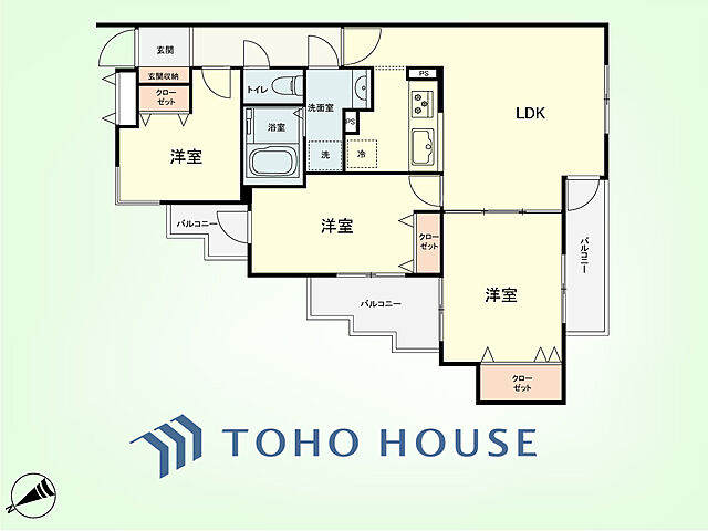 間取り セントエルモ玉川学園 3階/-