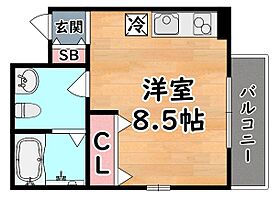 兵庫県神戸市灘区高羽町５丁目（賃貸マンション1R・2階・22.32㎡） その2