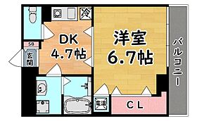 兵庫県神戸市東灘区魚崎西町３丁目（賃貸マンション1DK・5階・27.75㎡） その2