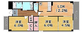 兵庫県神戸市灘区新在家南町３丁目（賃貸マンション3LDK・1階・68.00㎡） その2