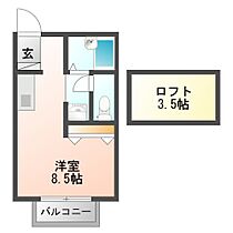 フローラ泉町F 203 ｜ 静岡県藤枝市泉町（賃貸アパート1R・2階・21.75㎡） その2