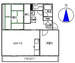 間取図画像 2LDK