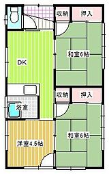 アクアスコヒジ 3DKの間取図画像