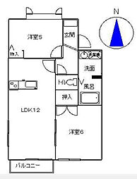 間取図画像 2LDK