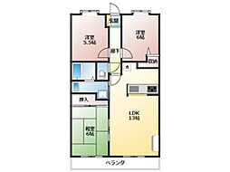 メゾンオーキッド 3LDKの間取図画像
