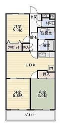 クラウド5 3LDKの間取図画像