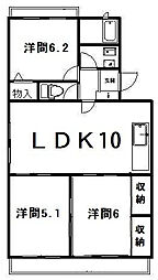 シャルマンKogawa 3LDKの間取図画像