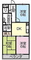 アーバンシティ 3DKの間取図画像