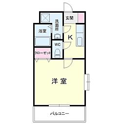 Sunflower 1Kの間取図画像