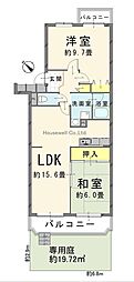 間取図画像 2LDK