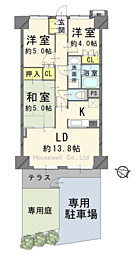 サンクレイドル吹上 103 3LDKの間取り