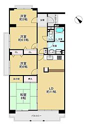 間取図画像 3LDK