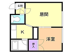間取図画像 1DK