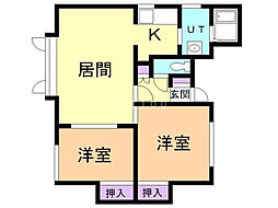 間取図画像 2LDK