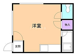 House mtm I 2階ワンルームの間取り