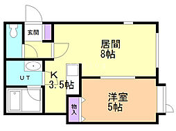 ラフィーネK1 2階