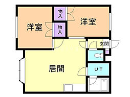 間取図画像 2LDK