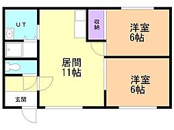 間取図画像 2LDK