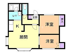 間取図画像 2LDK