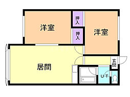 メゾンカルダス 2階