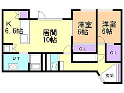 間取図画像 2LDK