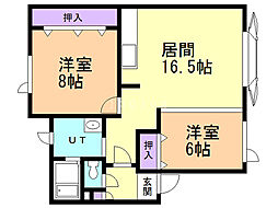 間取図画像 2LDK