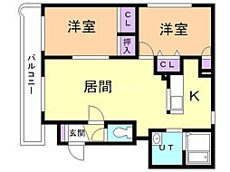 クィーンズコート明野新町 2階