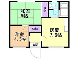 間取図画像 2DK