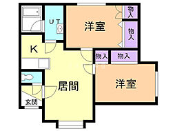 間取図画像 2LDK