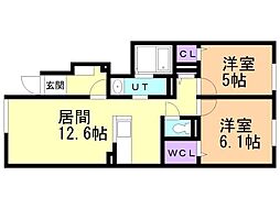間取図画像 2LDK