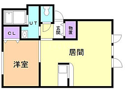 間取図画像 1LDK