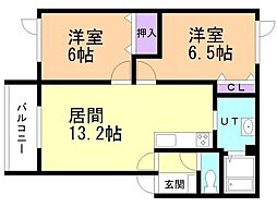 間取図画像 2LDK