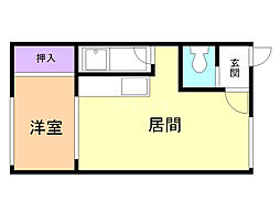 ファーストインデペンデンス 1DKの間取図画像