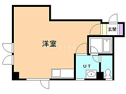 サン・クレスト2双葉 ワンルームの間取図画像