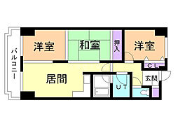 サンシティ苫小牧 3LDKの間取図画像