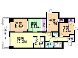 グランドール本幸町 4LDKの間取図画像