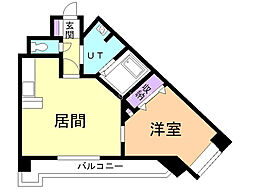 グランドールオトワ 1LDKの間取図画像