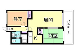 ジェイステージ2 2LDKの間取図画像