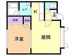 ジェナール1 1LDKの間取図画像