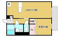 間取図画像 1LDK