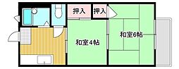 プラザエイト 2Kの間取図画像