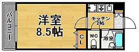 福岡県福岡市早良区西新１丁目（賃貸マンション1K・3階・24.55㎡） その2