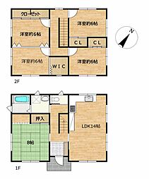 三条市西本成寺　戸建て 4LDKの間取り