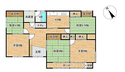 間取り:間取りは5Kです。 間取り:間取りは5Kです。