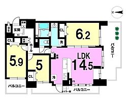 ライオンズマンション岐阜羽島 3LDKの間取図画像