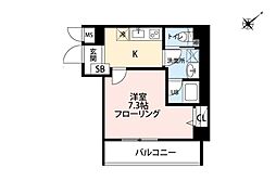 グランディオ豊玉 1Kの間取図画像
