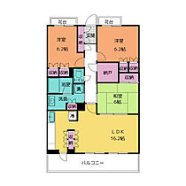 ウィステリア三島青木 404 ｜ 静岡県三島市青木（賃貸マンション3LDK・4階・80.02㎡） その2