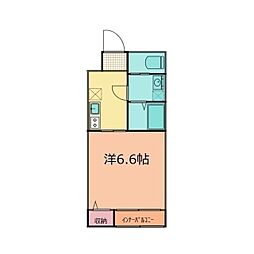 エスペシア華X 3階1Kの間取り