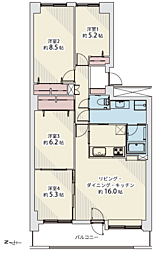 カルム月寒 4LDKの間取図画像