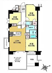 ルネサンス戸塚テラス 3LDKの間取図画像